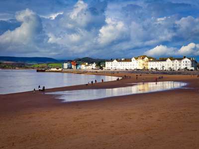 Exmouth Beach In East Devon, UK Stock Photo (1)