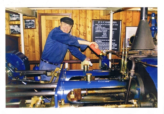 Anthony Brown working as a steam engineer