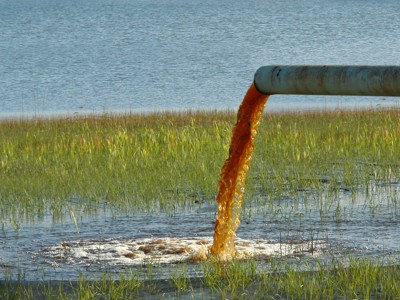 Water Pollution Stock Photo