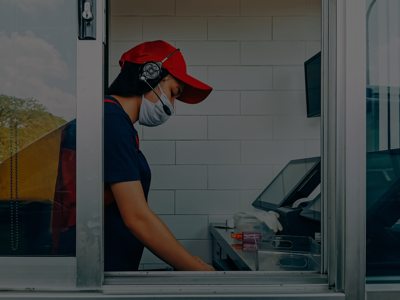 Young restaurant worker