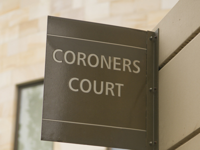 Coroner Court sign