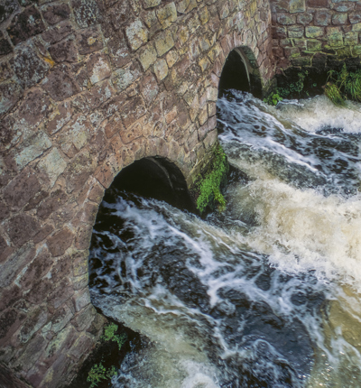 Sewage Into River